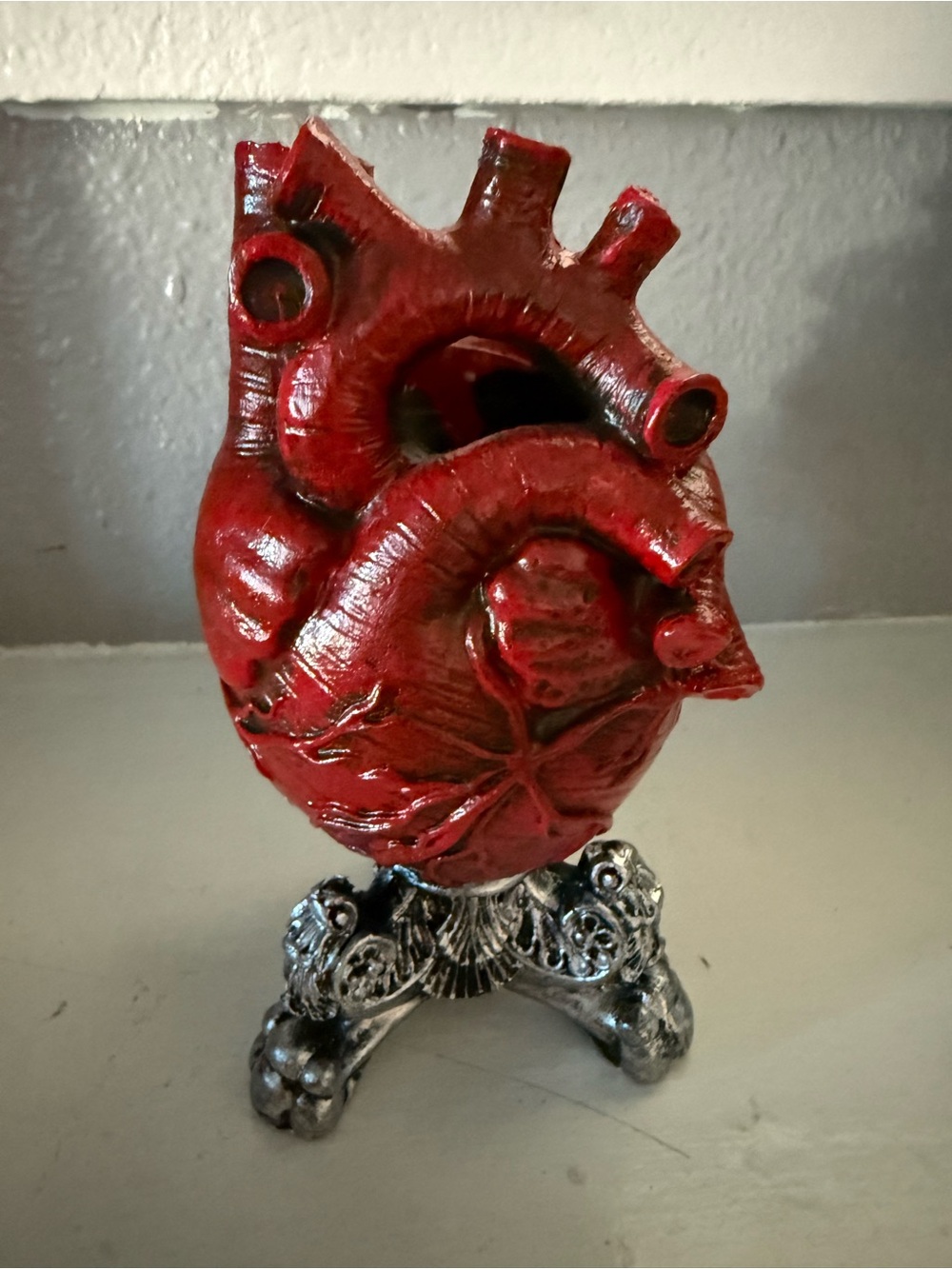 Anatomical Heart Sculpture Gothic Oddities Decor